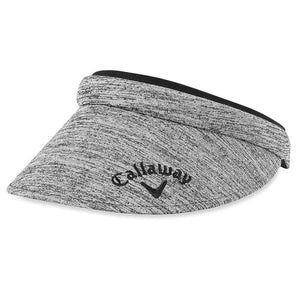 NEW Womens Callaway Large Clip Golf Visor Black OSFM